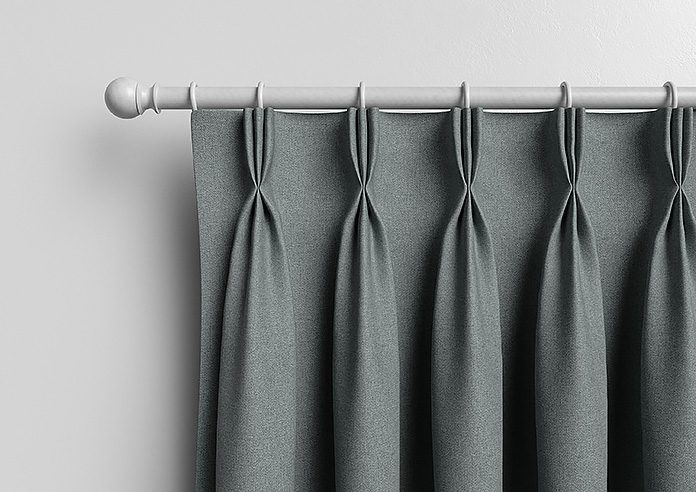 Classic Herringbone (Blackout), Grey - Made to Measure Curtains - Image 12